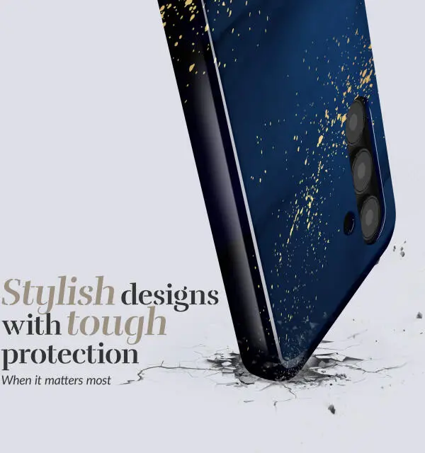 MIO MagSafe Samsung Galaxy A16 Hoesje Hard Shell Back Cover Midnight Sparkle afbeelding 3