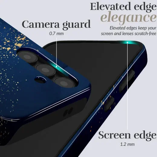 MIO MagSafe Samsung Galaxy A16 Hoesje Hard Shell Back Cover Midnight Sparkle afbeelding 4