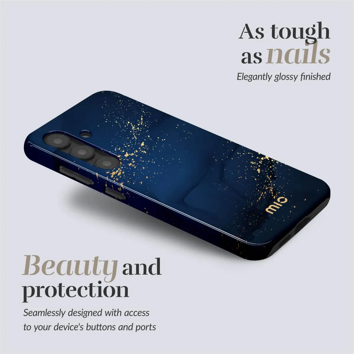 MIO MagSafe Samsung Galaxy A36/A56 Hoesje Hard Shell Back Cover Midnight Sparkle afbeelding 2