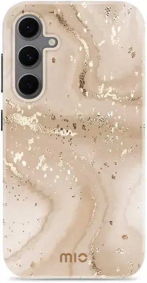 MIO MagSafe Samsung Galaxy A36/A56 Hoesje Hard Shell Back Cover Gold Marble afbeelding 1