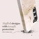 MIO MagSafe Samsung Galaxy A36/A56 Hoesje Hard Shell Back Cover Gold Marble afbeelding 3
