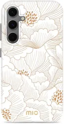 MIO MagSafe Samsung Galaxy A36/A56 Hoesje Hard Shell Back Cover White Roses afbeelding