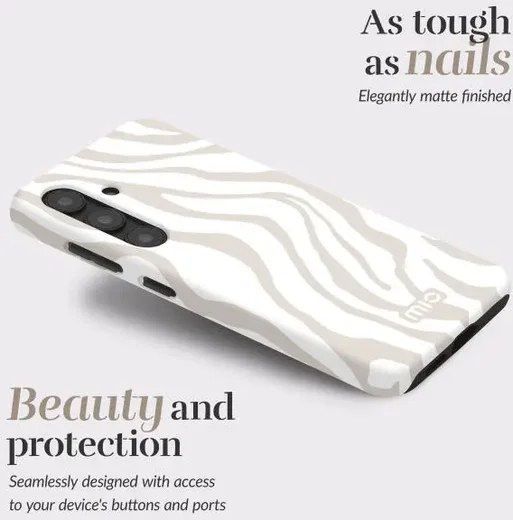 MIO MagSafe Samsung Galaxy A36/A56 Hoesje Hard Shell Back Cover Sandy Zebra afbeelding 2