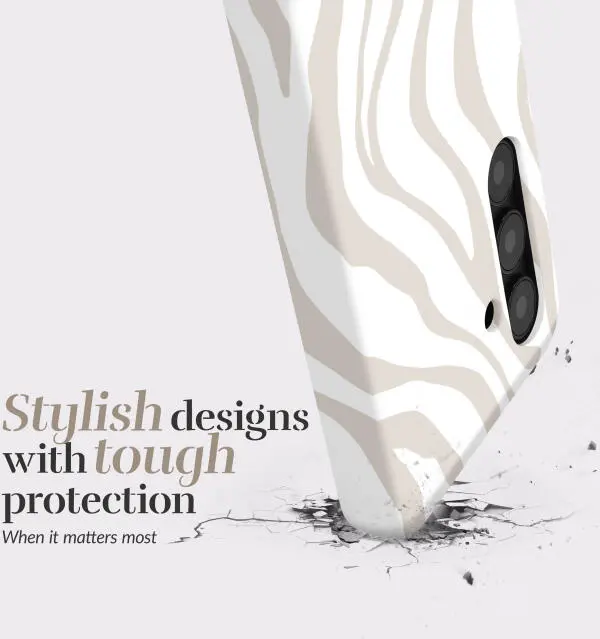 MIO MagSafe Samsung Galaxy A36/A56 Hoesje Hard Shell Back Cover Sandy Zebra afbeelding 3