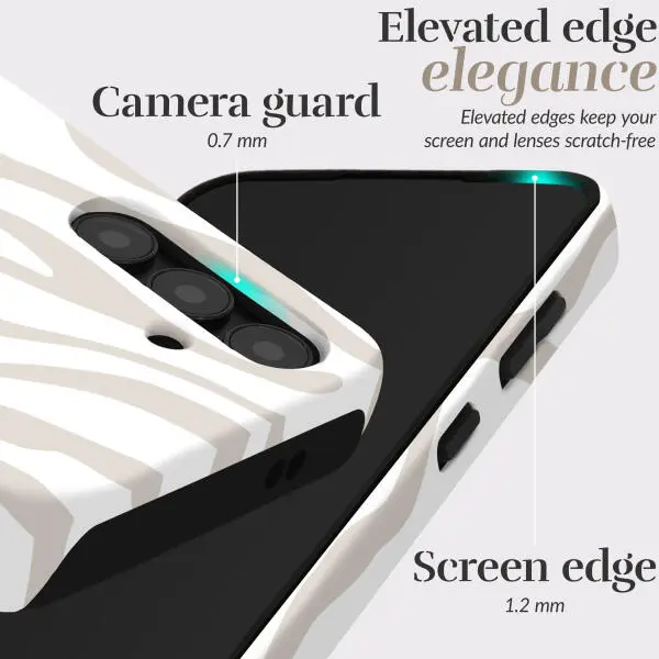 MIO MagSafe Samsung Galaxy A36/A56 Hoesje Hard Shell Back Cover Sandy Zebra afbeelding 4