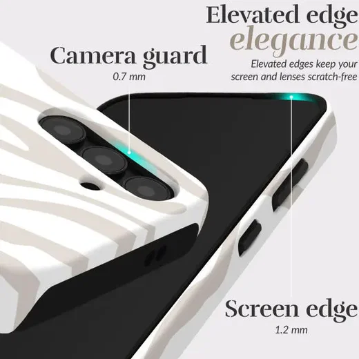 MIO MagSafe Samsung Galaxy A36/A56 Hoesje Hard Shell Back Cover Sandy Zebra afbeelding 4