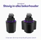 Buddi Way Universele Telefoonhouder Auto met Oplader voor Bekerhouder afbeelding 3