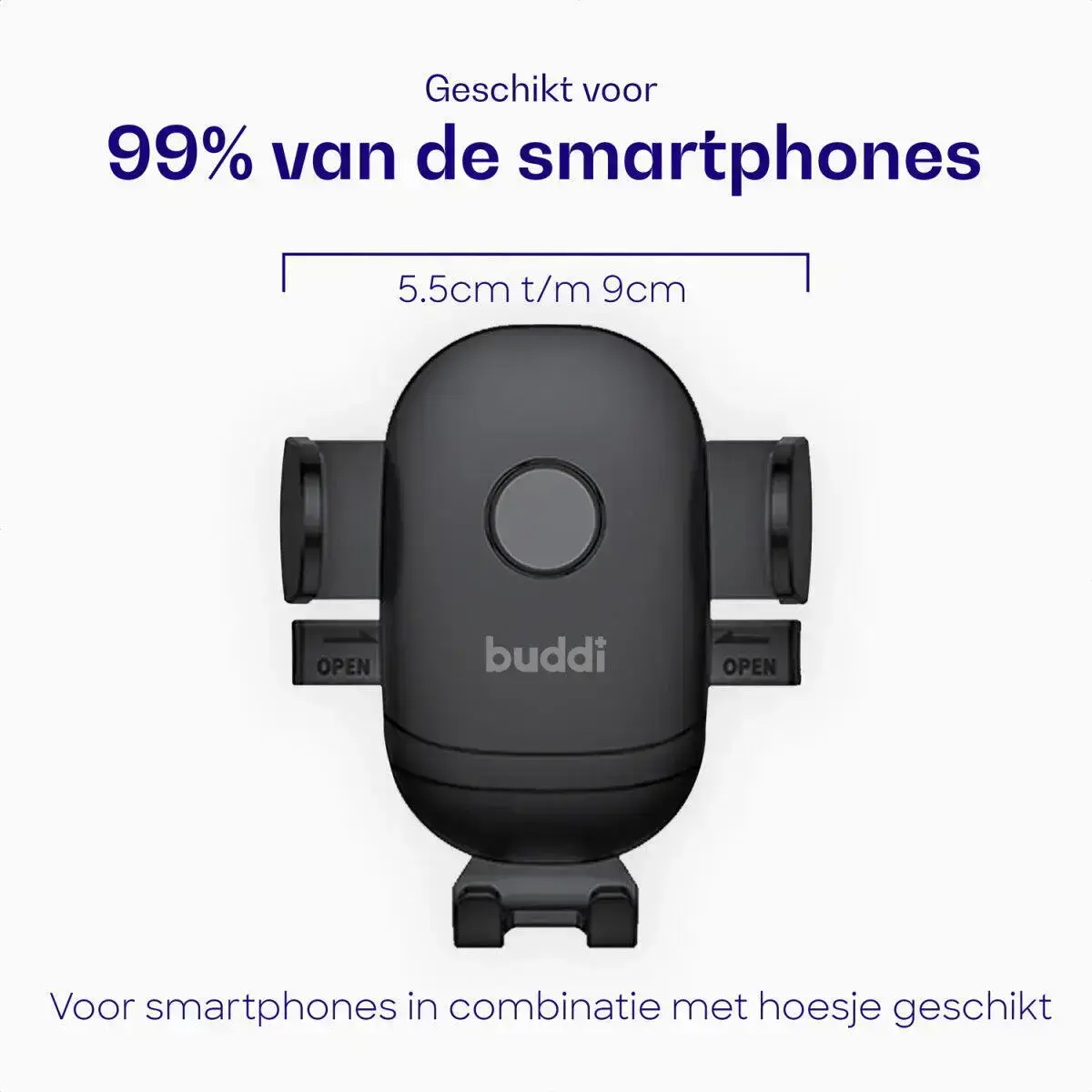 Buddi Way Universele Telefoonhouder Auto met Oplader voor CD-Speler met Sleuf afbeelding 2