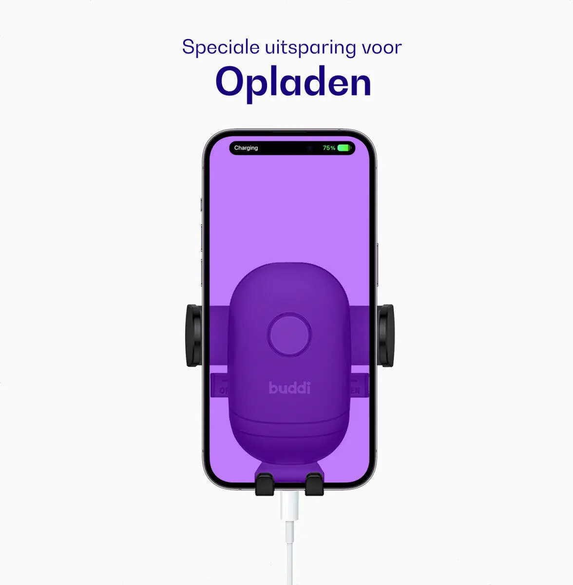 Buddi Way Universele Telefoonhouder Auto met Oplader voor CD-Speler met Sleuf afbeelding 3