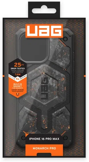 UAG Monarch Pro Limited Edition iPhone 16 Pro Max Hoesje Forged Carbon afbeelding 14