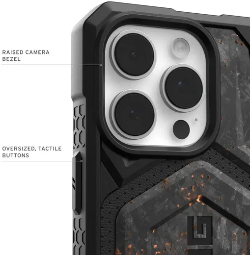 UAG Monarch Pro Limited Edition iPhone 16 Pro Max Hoesje Forged Carbon afbeelding 5