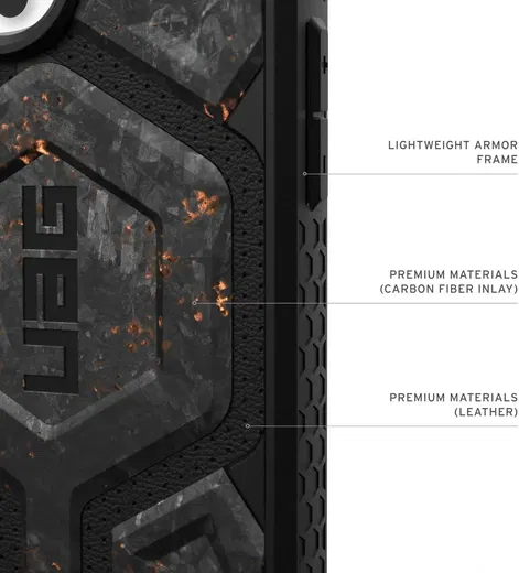 UAG Monarch Pro Limited Edition iPhone 16 Pro Max Hoesje Forged Carbon afbeelding 7