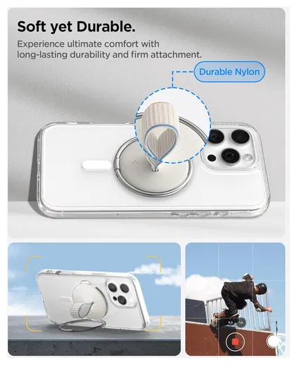 Spigen Ring Holder Universele MagSafe Ring Houder / Vinger Houder Beige afbeelding 4