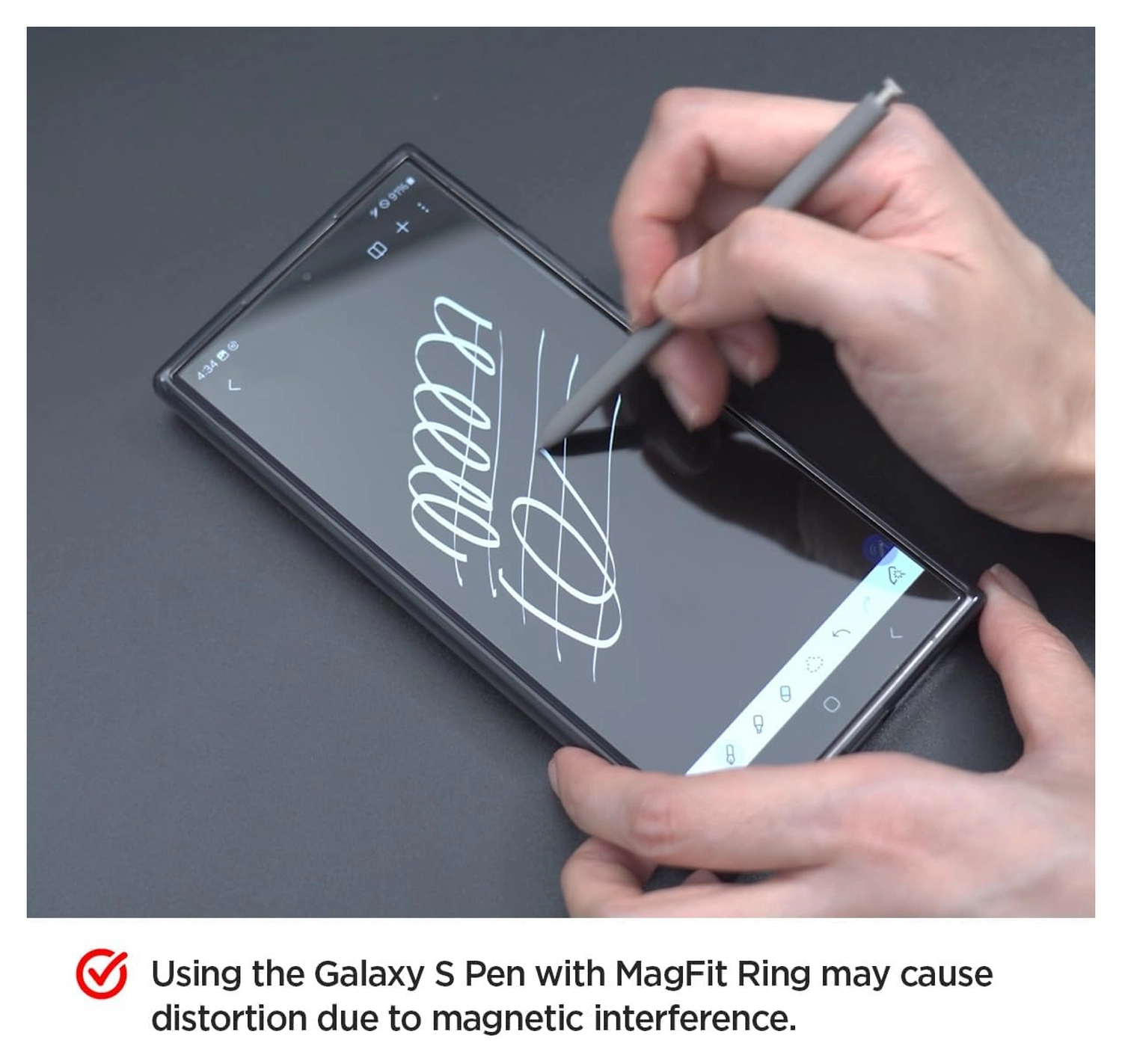 Spigen Ring Holder Universele MagSafe Ring Houder / Vinger Houder Beige afbeelding 7