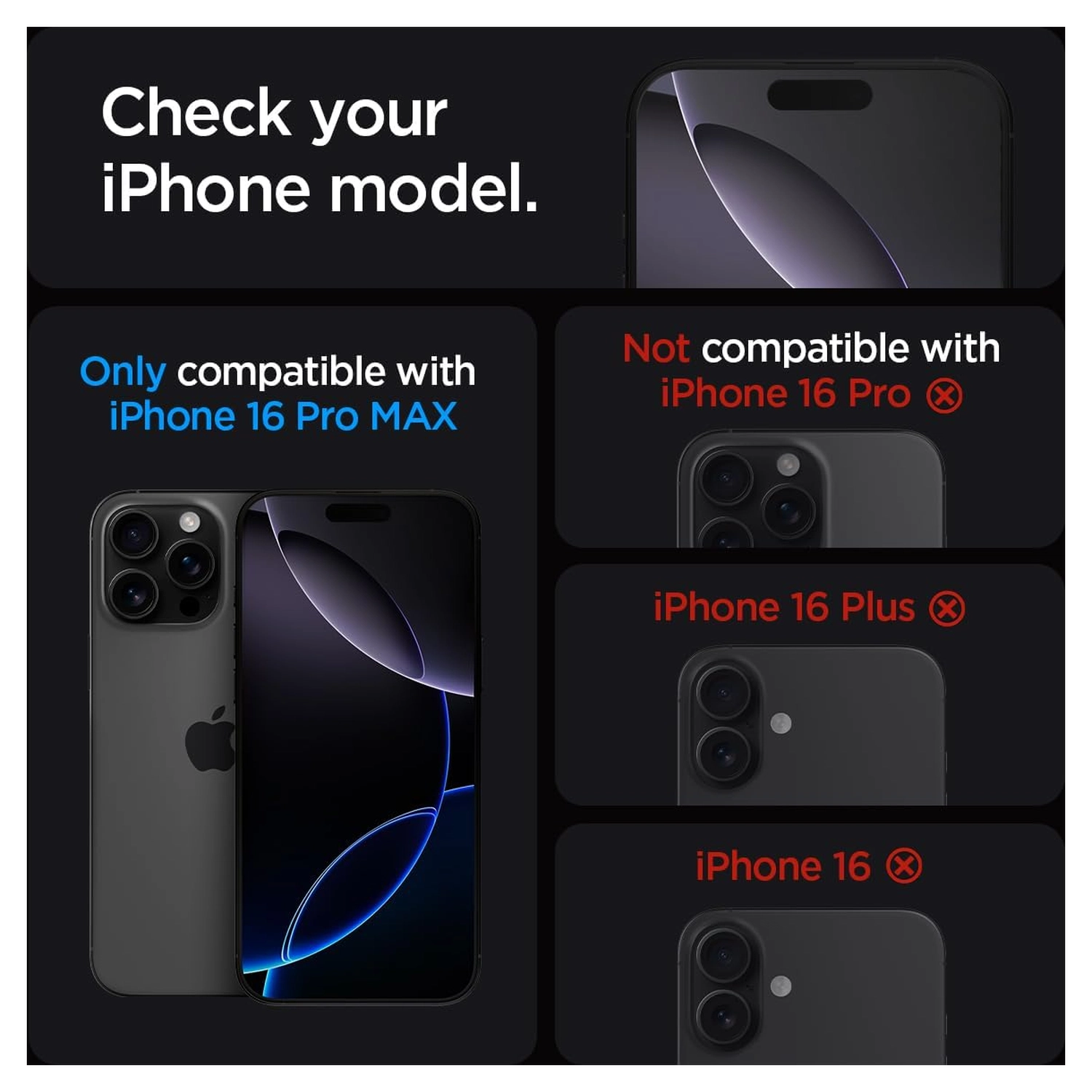 Spigen Ultra Hybrid MagFit Pack iPhone 16 Pro Max Hoesje + Tempered Glass afbeelding 3