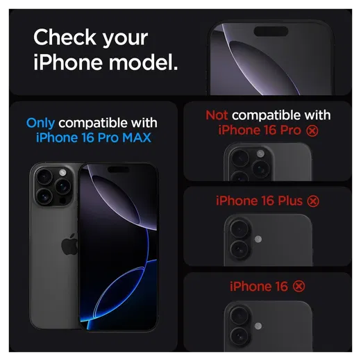 Spigen Ultra Hybrid MagFit Pack iPhone 16 Pro Max Hoesje + Tempered Glass afbeelding 3