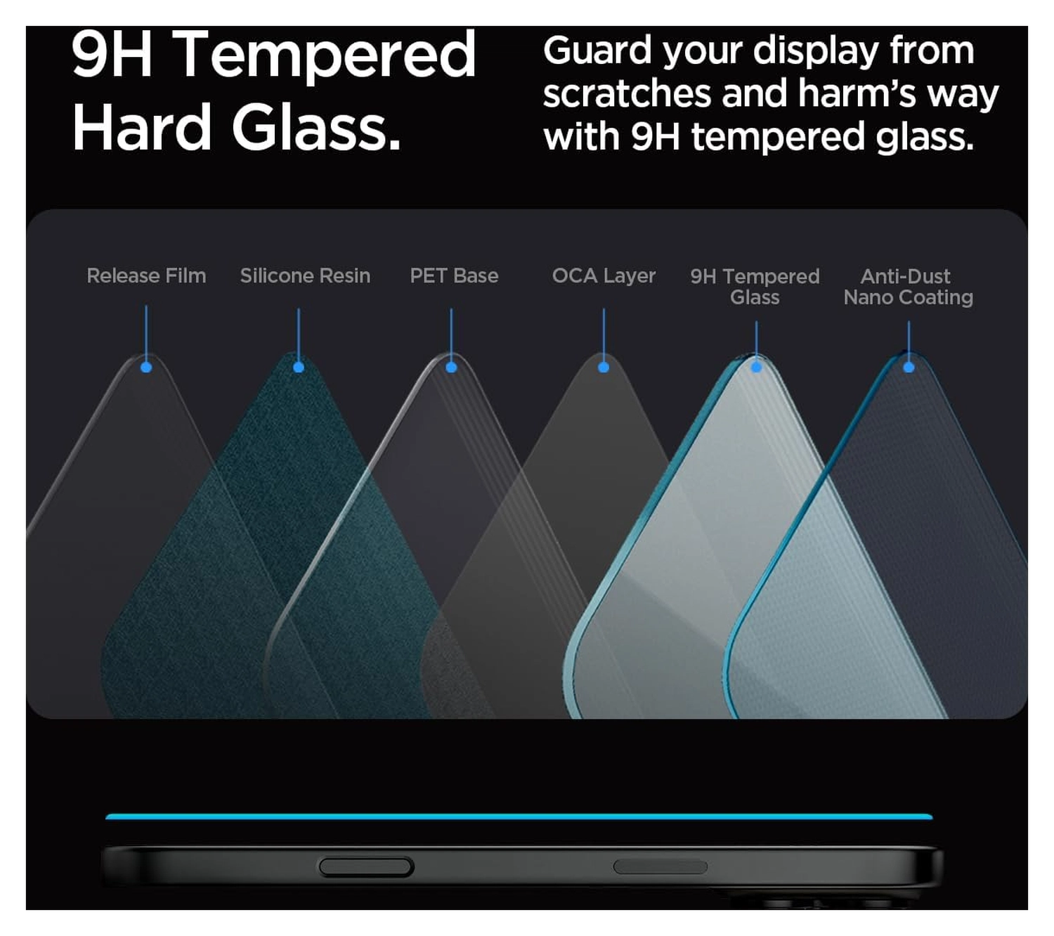 Spigen Ultra Hybrid MagFit Pack iPhone 16 Pro Max Hoesje + Tempered Glass afbeelding 5