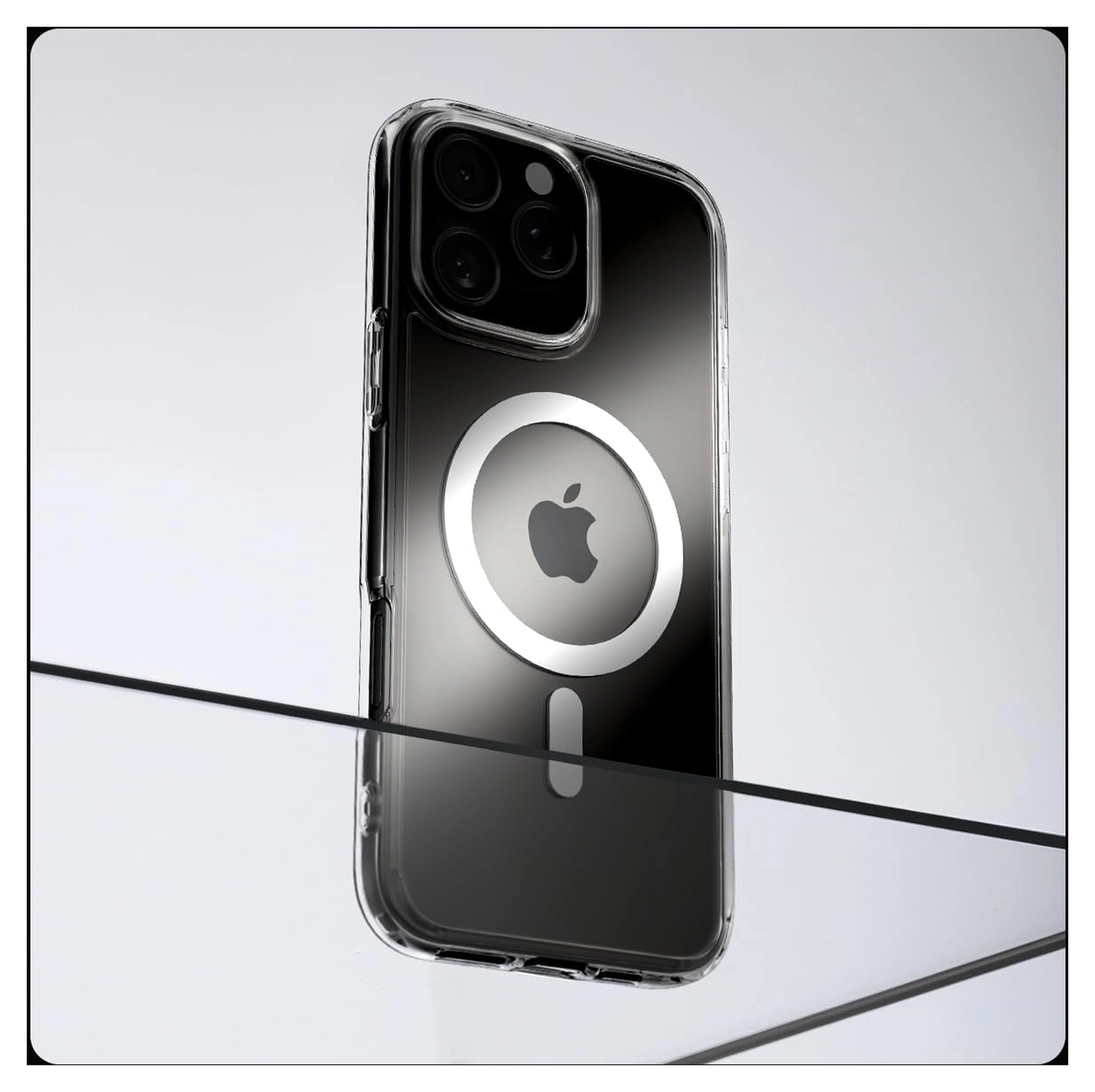 Spigen Ultra Hybrid MagFit Pack iPhone 16 Pro Max Hoesje + Tempered Glass afbeelding 7