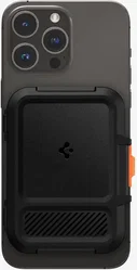 Spigen Lock Fit MagFit MagSafe Portemonee en Kaarthouder voor Pasjes Zwart afbeelding
