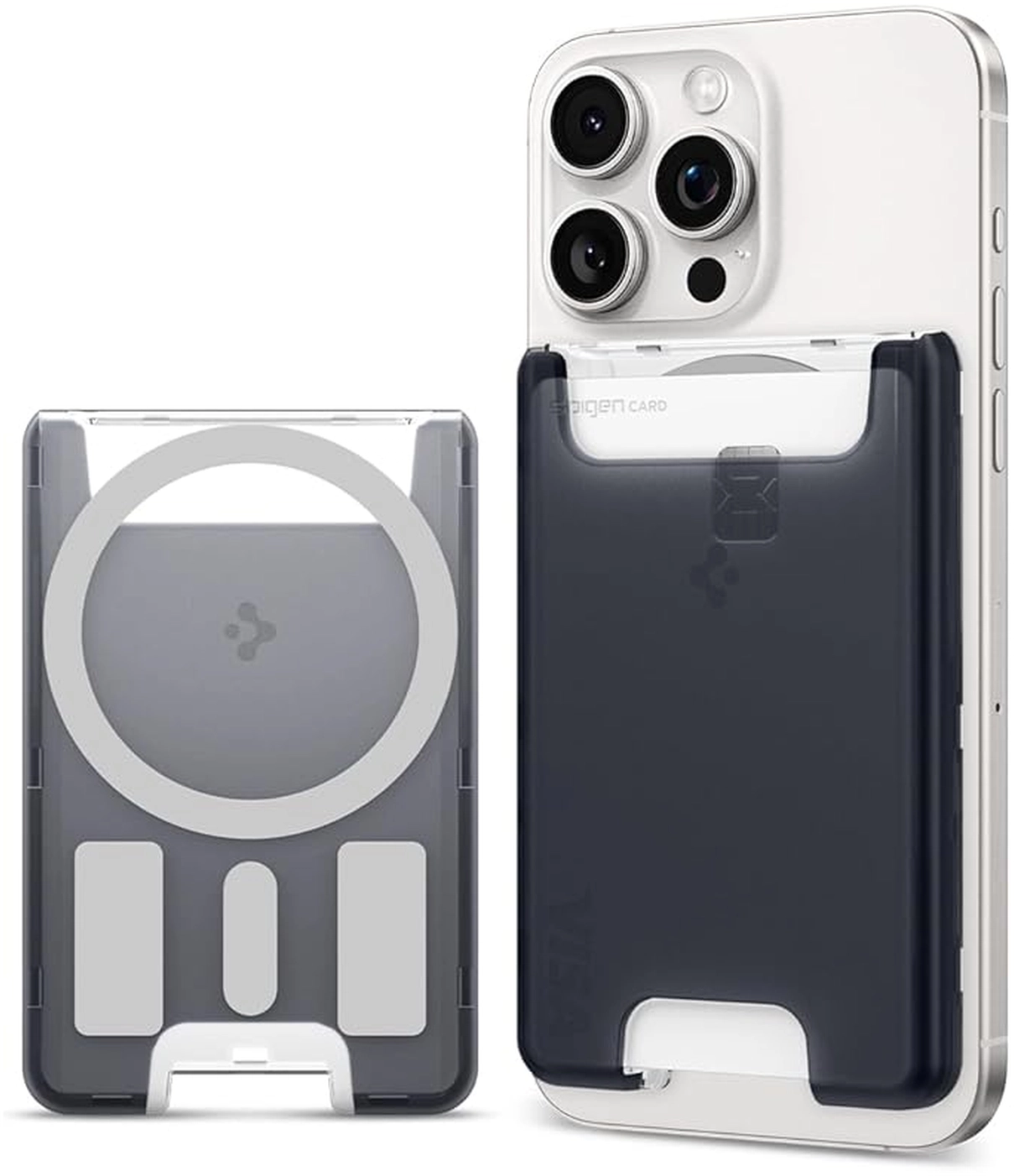 Spigen Classic C1 Magsafe Kaarthouder Graphite afbeelding 1