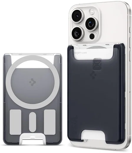 Spigen Classic C1 Magsafe Kaarthouder Graphite afbeelding 1