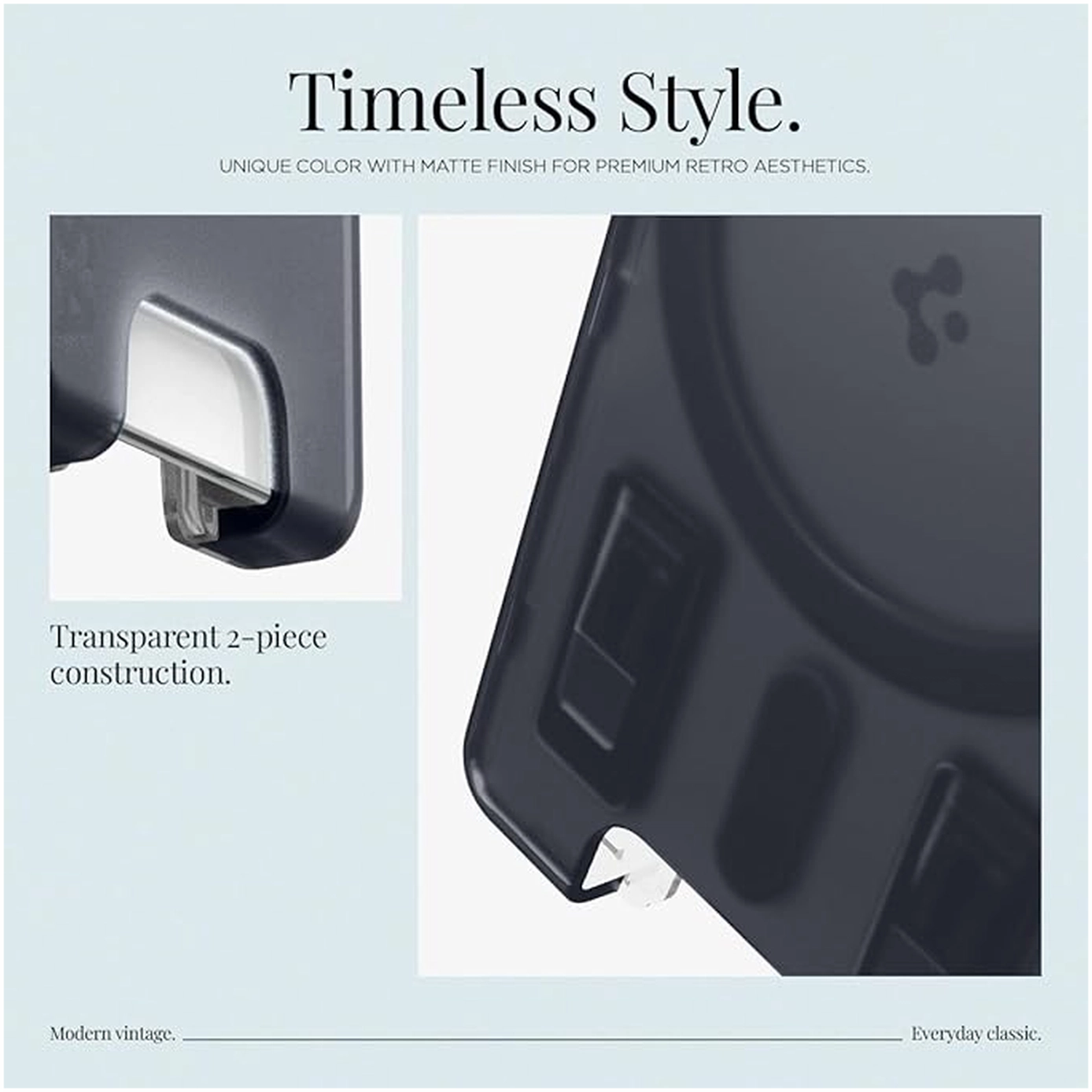 Spigen Classic C1 Magsafe Kaarthouder Graphite afbeelding 3