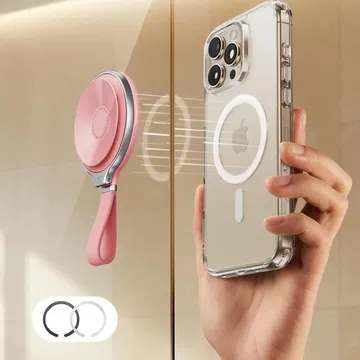 ESR HaloLock Magsafe Zuignap Telefoonhouder met Ringhouder Roze