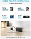 Anker PowerCore 20.000 mAh 87W Powerbank met Ingebouwde USB‑C Kabel Zwart afbeelding 6