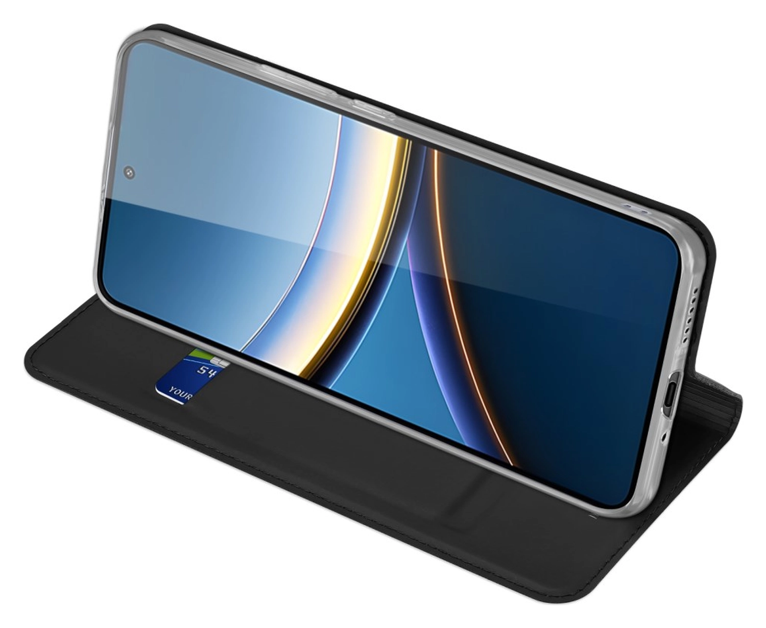 Dux Ducis Skin Pro Xiaomi Poco F7 Pro Hoesje Portemonnee Book Case Zwart afbeelding 6