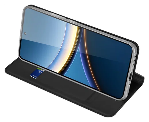 Dux Ducis Skin Pro Xiaomi Poco F7 Pro Hoesje Portemonnee Book Case Zwart afbeelding 6