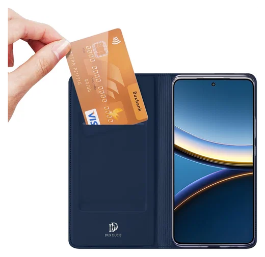 Dux Ducis Skin Pro Xiaomi Poco F7 Pro Hoesje Portemonnee Book Case Blauw afbeelding 2