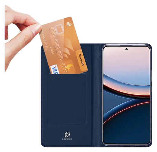 Dux Ducis Skin Pro Xiaomi Poco F7 Ultra Hoesje Portemonnee Book Case Blauw afbeelding 2