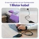 Originele Samsung 25W Power Adapter met Buddi Flex USB-C Kabel 1M Zwart afbeelding 4