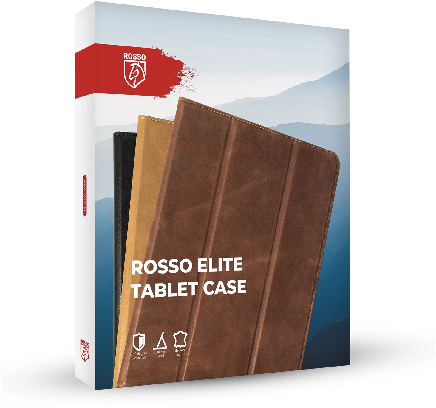 Rosso Elite iPad 11 (2025) / 10.9 (2022) Hoes 2-in-1 Echt Leer Zwart afbeelding 10