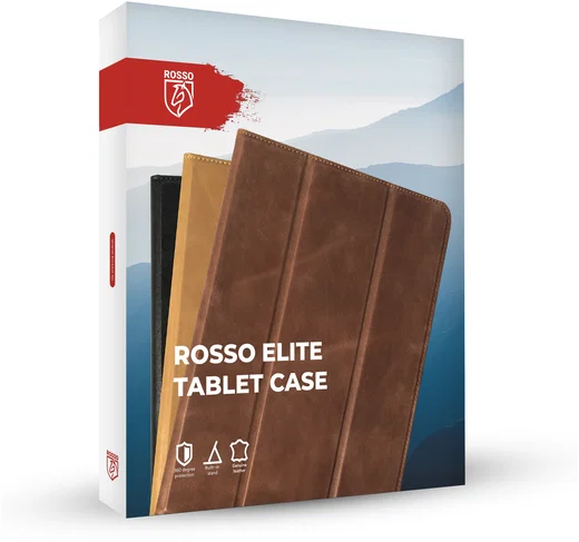 Rosso Elite iPad 11 (2025) / 10.9 (2022) Hoes 2-in-1 Echt Leer Zwart afbeelding 10