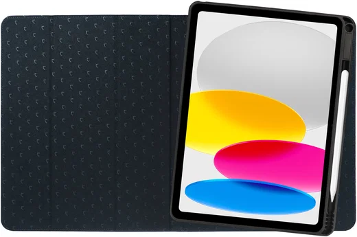 Rosso Elite iPad 11 (2025) / 10.9 (2022) Hoes 2-in-1 Echt Leer Zwart afbeelding 8