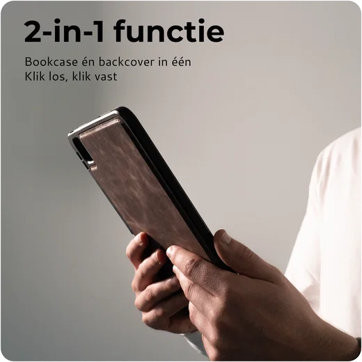 Rosso Elite iPad 11 (2025) / 10.9 (2022) Hoes 2-in-1 Echt Leer Bruin afbeelding 2