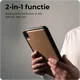 Rosso Elite iPad 11 (2025) / 10.9 (2022) Hoes 2-in-1 Echt Leer Lichtbruin afbeelding 2
