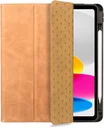 Rosso Elite iPad 11 (2025) / 10.9 (2022) Hoes 2-in-1 Echt Leer Lichtbruin