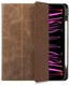 Rosso Elite iPad Pro 12.9 Hoes 2-in-1 Echt Leer Book Case Bruin afbeelding 1
