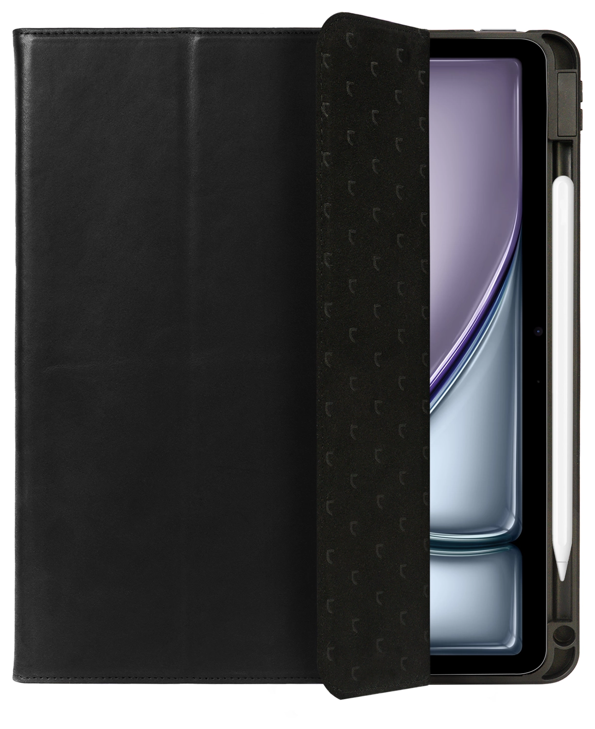 Rosso Elite iPad Air 11 (24/25/26) Hoes 2-in-1 Echt Leer Book Case Zwart afbeelding 9