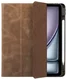 Rosso Elite iPad Air 11 (24/25/26) Hoes 2-in-1 Echt Leer Book Case Bruin afbeelding 9