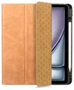 Rosso Elite iPad Air 11 (24/25/26) Hoes 2-in-1 Echt Leer Book Case Lichtbruin