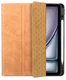 Rosso Elite iPad Air 11 (24/25/26) Hoes 2-in-1 Echt Leer Book Case Lichtbruin afbeelding 8