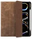 Rosso Elite iPad Pro 13 (2024/2025) Hoes 2-in-1 Echt Leer Book Case Bruin afbeelding 1