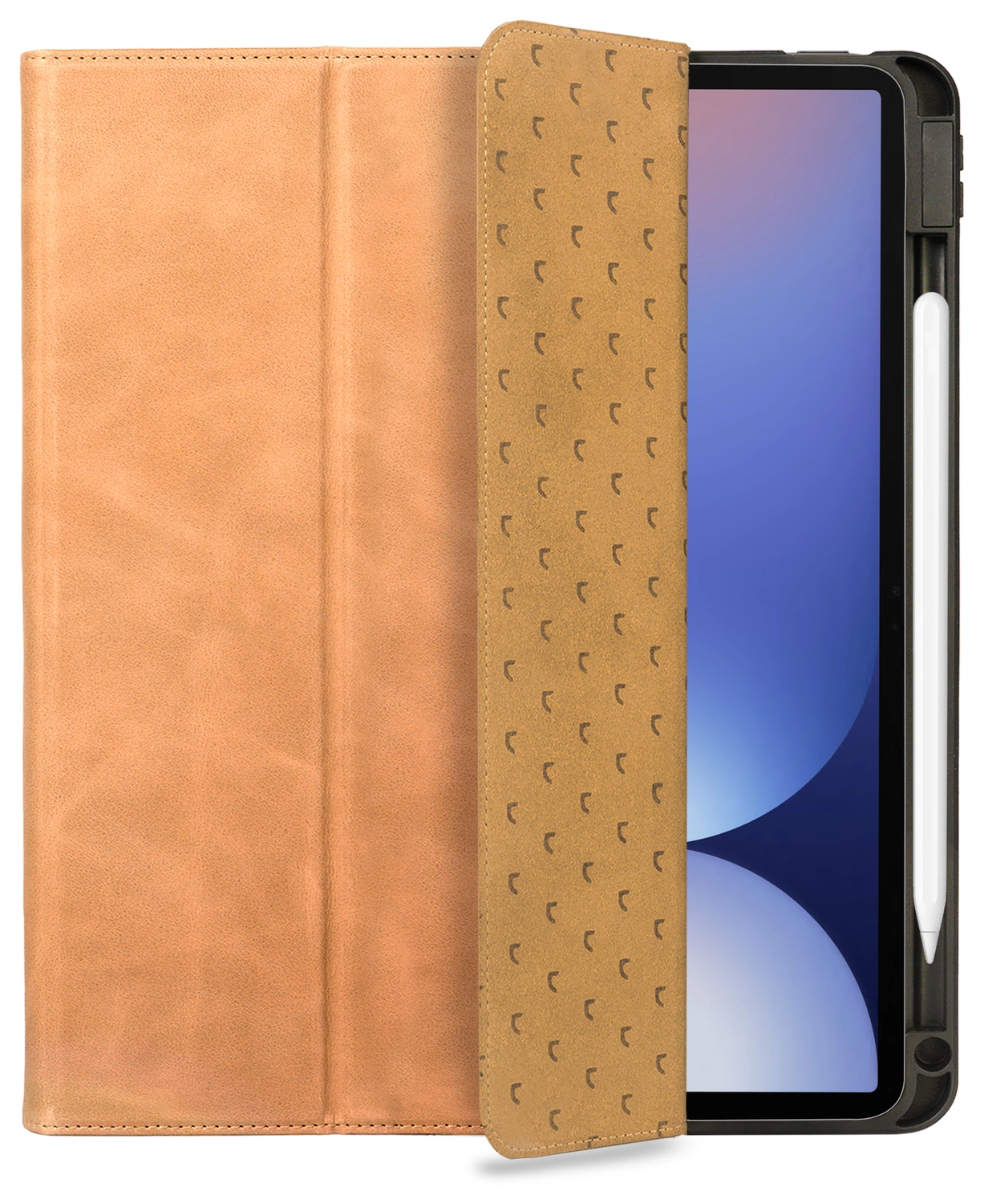 Rosso Elite Samsung Tab S10 Lite / S10 FE / S9 (FE) Hoes 2-in-1 Leer Licht Bruin afbeelding 1