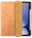 Rosso Elite Samsung Tab S10 Lite / S10 FE / S9 (FE) Hoes 2-in-1 Leer Licht Bruin afbeelding 8