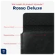 Rosso Deluxe MacBook / Laptop / iPad / Tablet Sleeve tot 14 Inch Echt Leer Zwart afbeelding 2