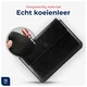 Rosso Deluxe MacBook / Laptop / iPad / Tablet Sleeve tot 14 Inch Echt Leer Zwart afbeelding 3