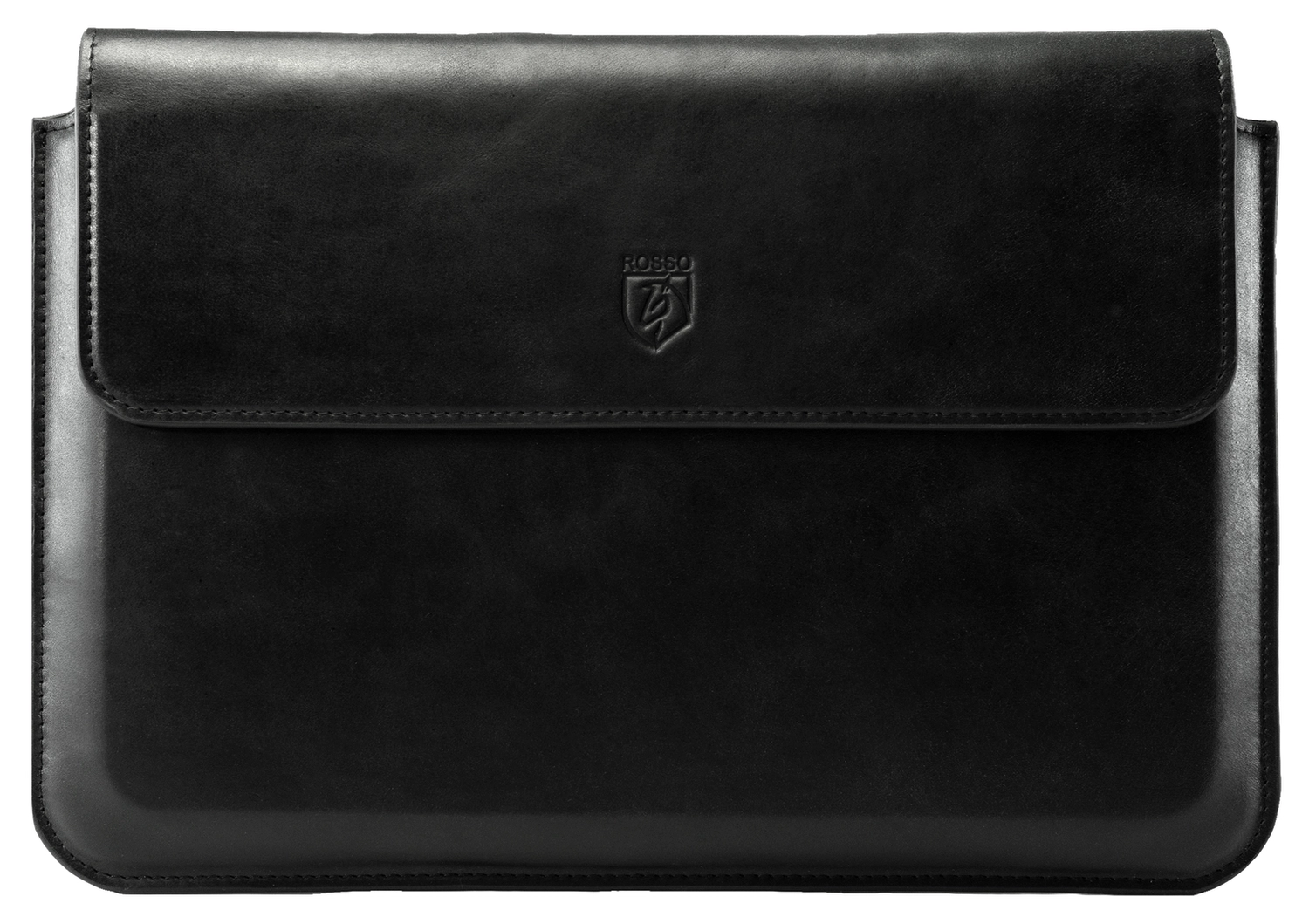 Rosso Deluxe MacBook / Laptop / iPad / Tablet Sleeve tot 14 Inch Echt Leer Zwart afbeelding 7